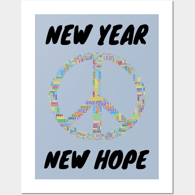 New Year New Hope 2021 Wall Art by Feminist Foodie